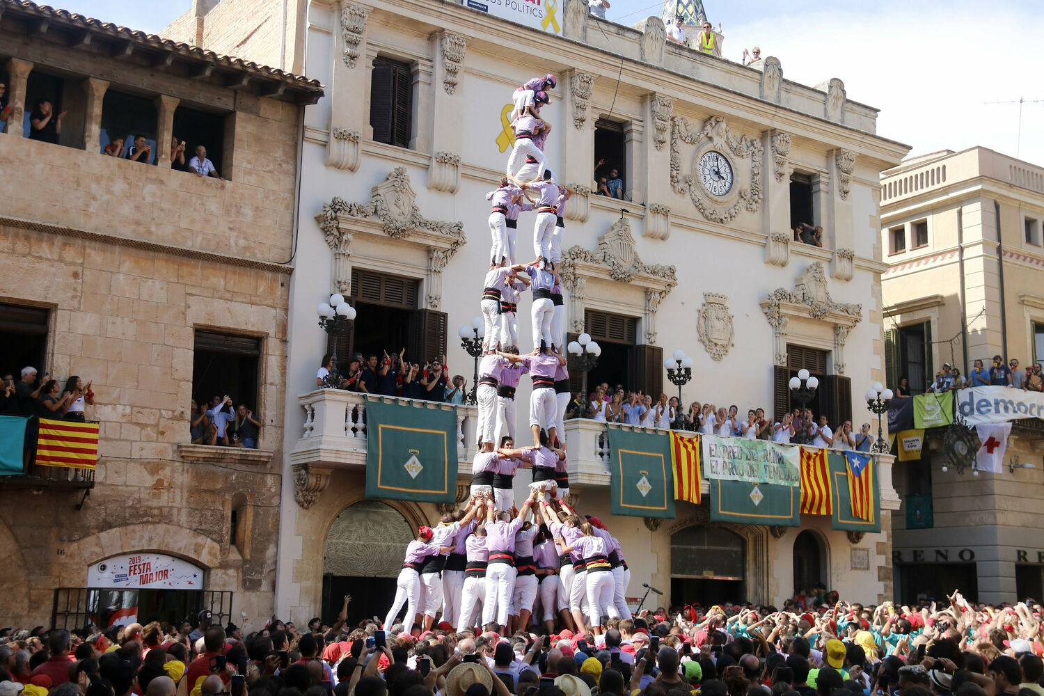 Vilafranca del Penedès celebra a sua 'Diada castellera'