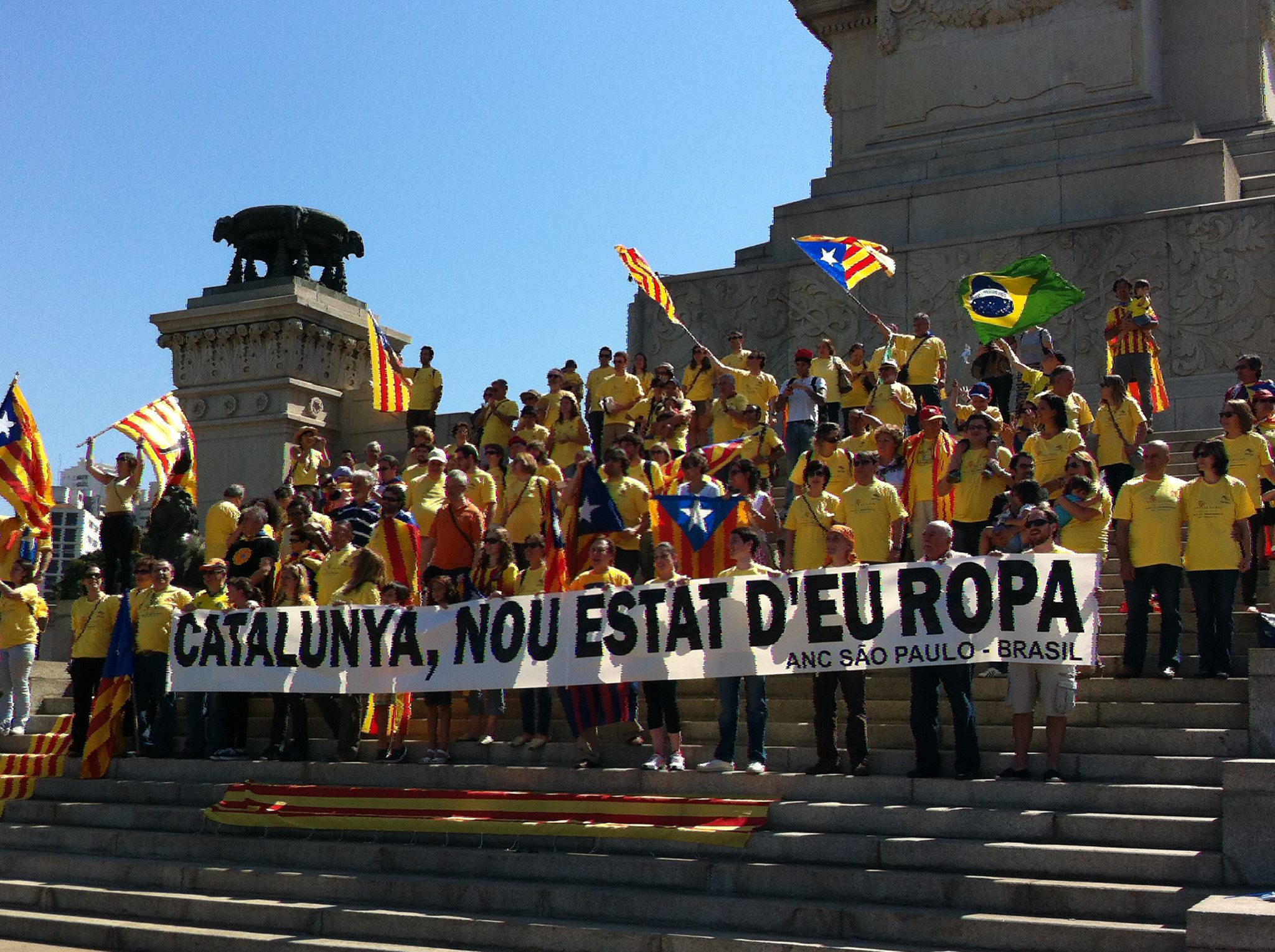 São Paulo acolhe manifestação em solidariedade com a Catalunha