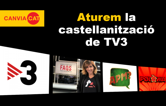 Plataforma per La Llengua denuncia castelhanização da TV catalã