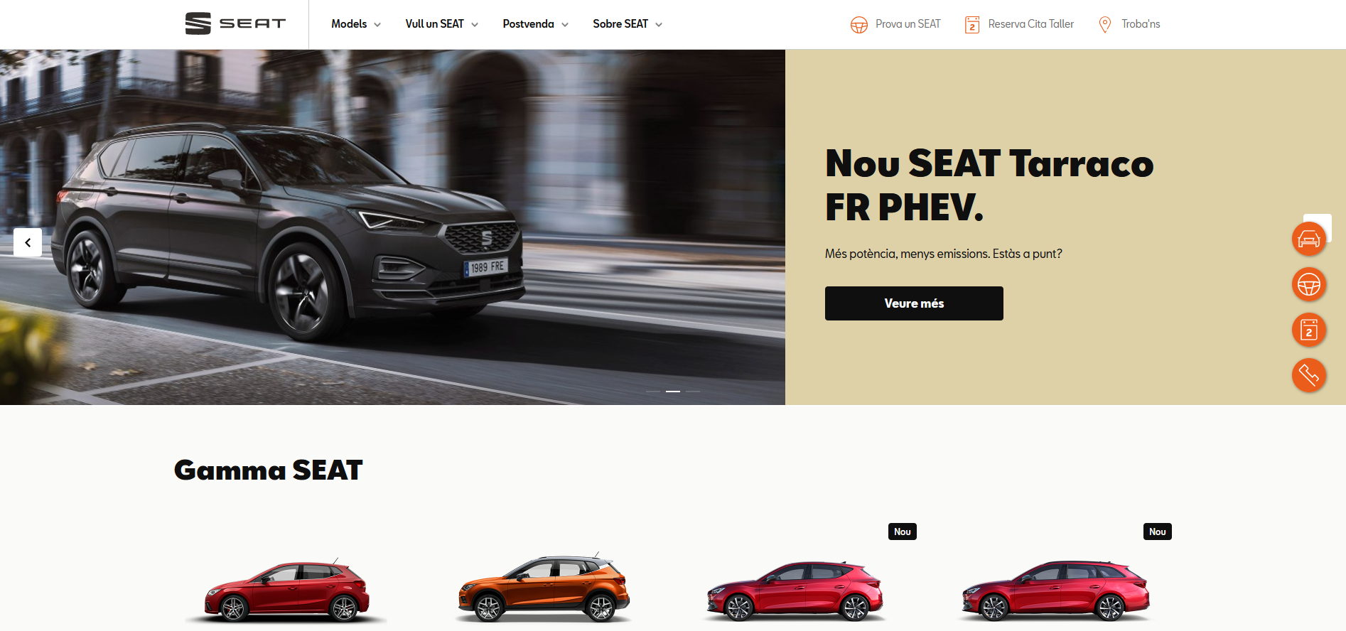 SEAT estreia página em catalão - por enquanto, apenas em Andorra