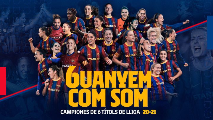 Barça feminino conquista sexto título da Liga de futebol
