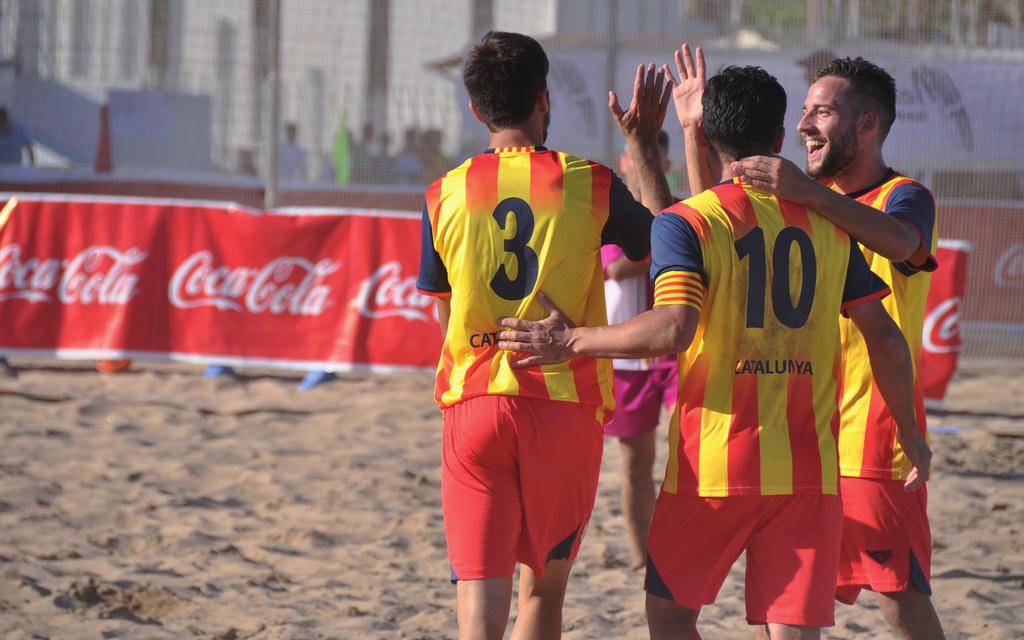 Seleções da Catalunha de futebol de areia voltam à ação