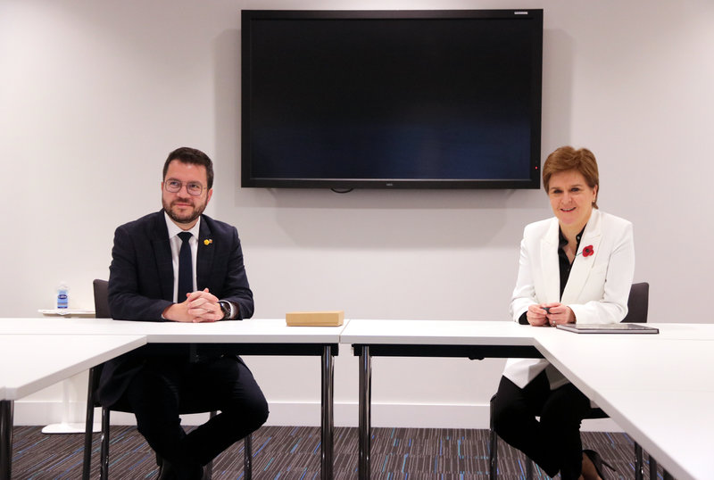 Presidente da Catalunha se reúne com primeira-ministra da Escócia em Glasgow