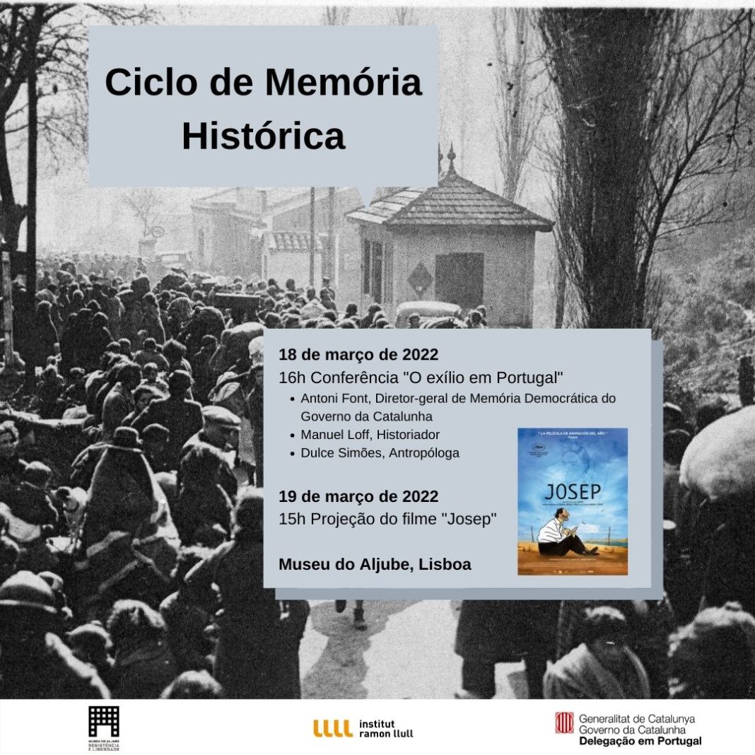 A Delegação do Governo da Catalunha em Portugal organiza um ciclo sobre memória histórica no Museu do Aljube