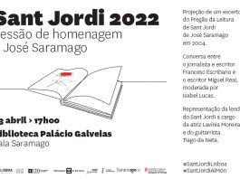 A celebração do Dia de Sant Jordi em Lisboa homenageia a figura de José Saramago