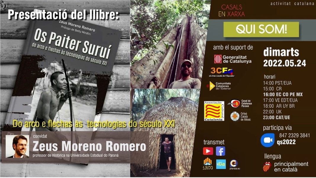 Autor catalão apresenta livro em português sobre povo indígena brasileiro