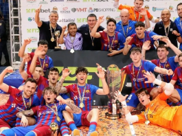Barcelona, campeão do Mundial sub-21 de futsal no Brasil