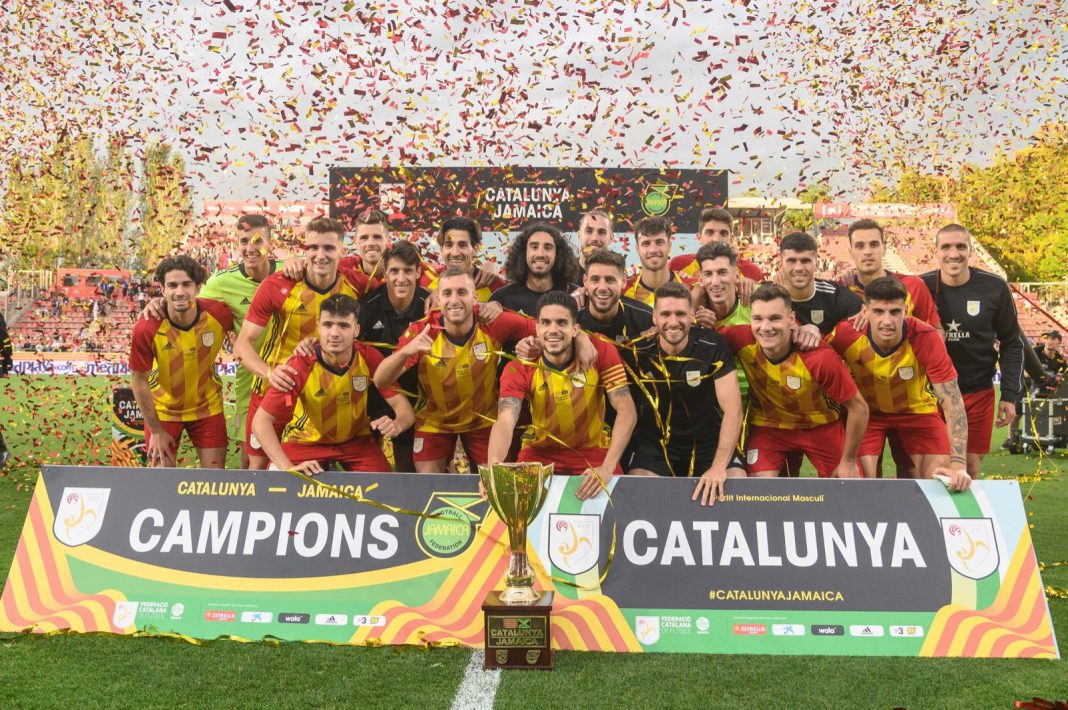 Festa do futebol em Girona: Catalunha 6 - 0 Jamaica