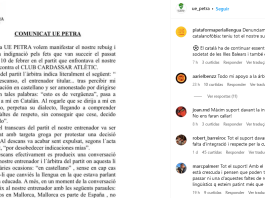 Uma árbitra expulsa um treinador de Mallorca por ter falado em catalão