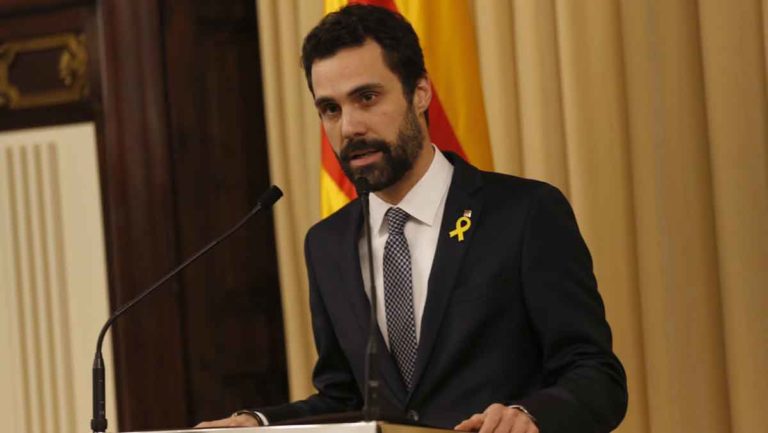 Roger Torrent anuncia Carles Puigdemont com a candidat Foto Bertran