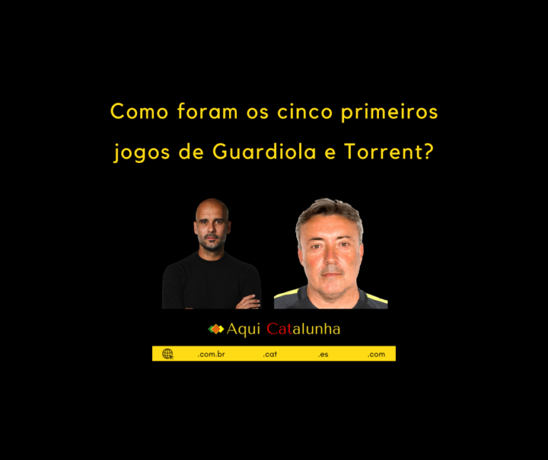 Como foram os cinco primeiros jogos de Guardiola e Torrent?