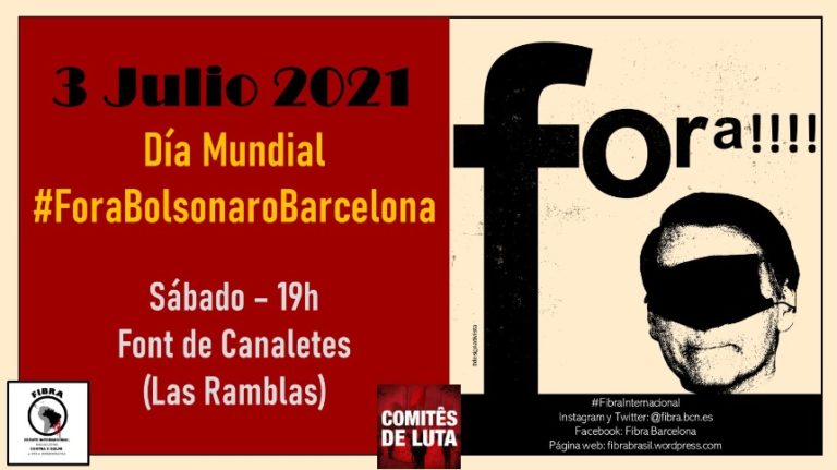 Nova manifestació a Barcelona contra el president Jair Bolsonaro